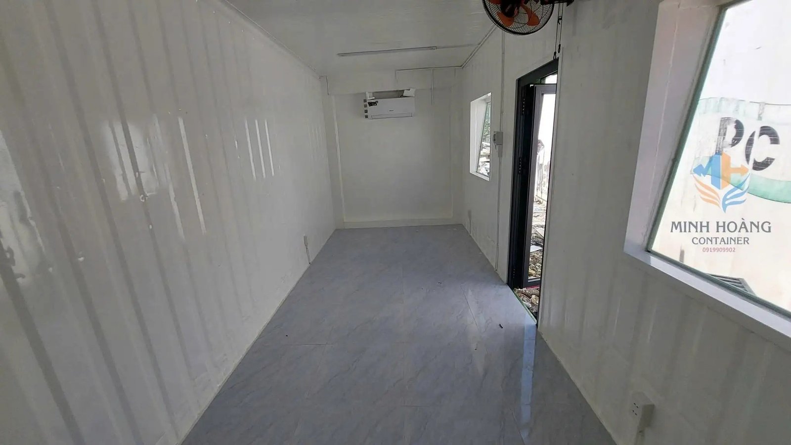 Container Văn Phòng 20 Feet Xanh Lá Hiện Đại